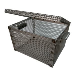 stainless small parts basket